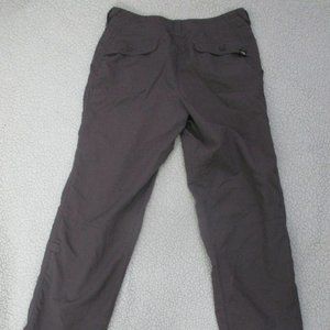 The North Face Pants Size 6 Gray Nylon Stow Pocket Lightweight Hiking Outdoors